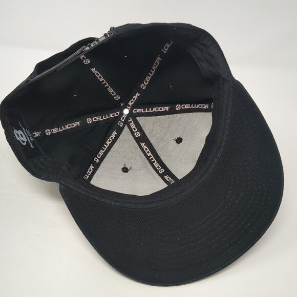 Bodybuilding Snapback Cap Black One Size Adjustable Embroidered Vented Holes - Picture 7 of 9
